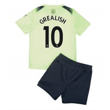 Manchester City Jack Grealish #10 Tredjeställ Barn 2022-23 Korta ärmar (+ Korta byxor)